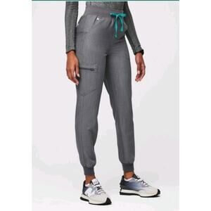 FIGS Technical Collection High Waisted Zamora Jogger Scrub Pants Gray Size XL